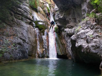 Canyoning în Cheile Cetii